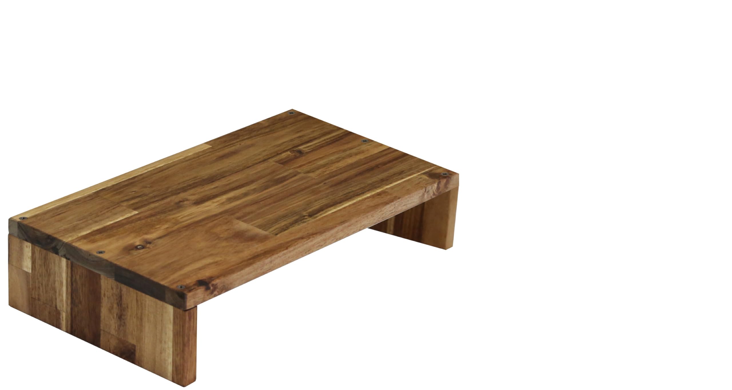 Amazon.co.jp: WOODPRO アカシア モニター台 デスクシェルフ 幅45cm 高