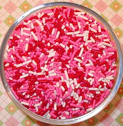Image of Aromatic Choco Valentine Sprinkle /Jimmies for Cake decorations-200 GMS