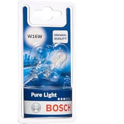 Faros Citroen C3 2005 Bosch W16W Pure Light Lámparas para vehículos, 12 V 16 W W2, 1x9, 5d, Lámparas x2