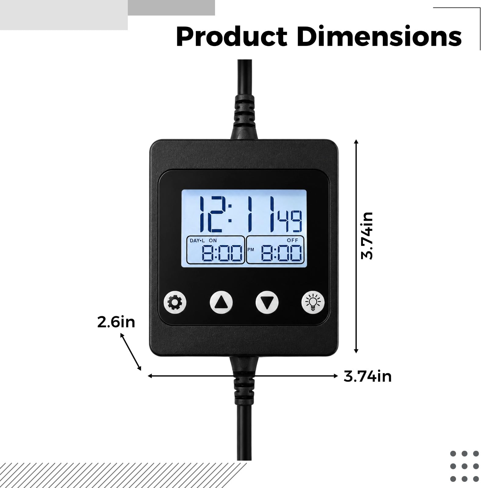 Aquarien-Lichttimer und Dimmer, LED-Steuerung für Aquarium und Pflanzenaquarium, Sonnenaufgangs- und Sonnenuntergangssimulation, 120 W 5 A, 8 Zeit- und Dimmgruppen
