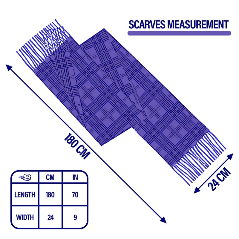 Scarf - Scottish Tartans - 100% Lambswool - Extra Long Scarves - 24 * 180 cm - Made in Scotland