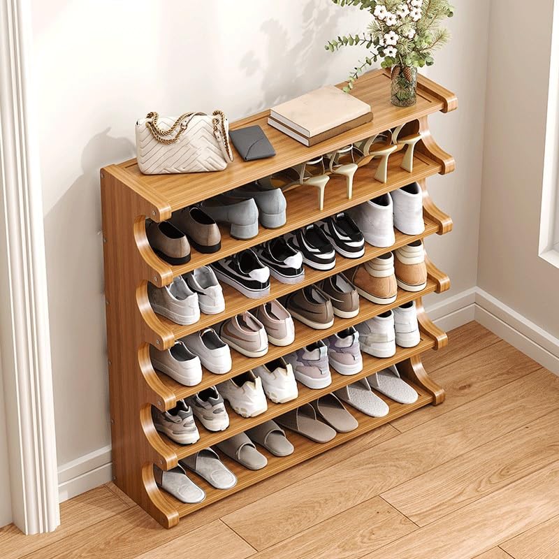 Meuble à chaussures vertical gain de place avec étagère à plusieurs niveaux - 5