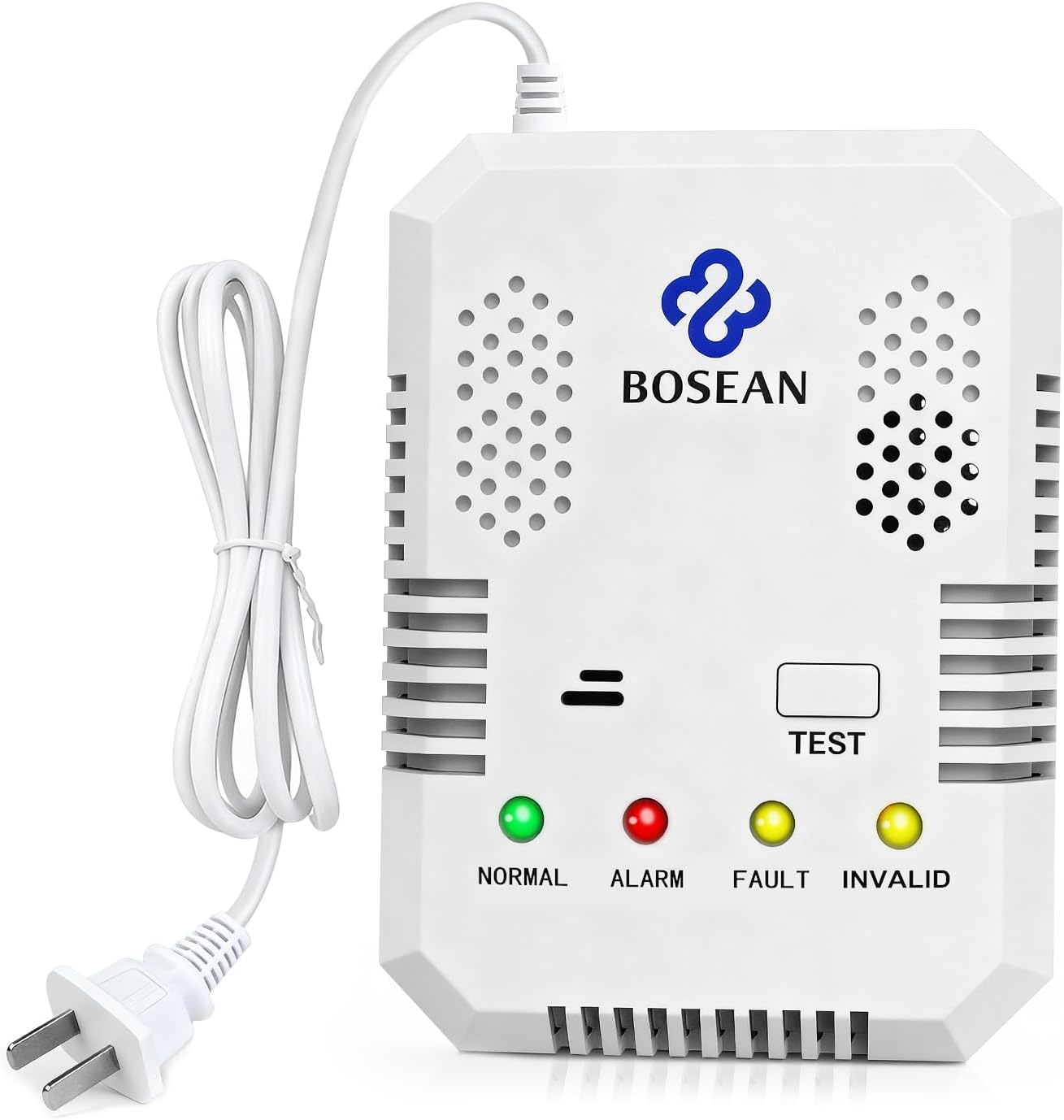 BOSEAN Gas Leak Detector for City Gas CH₄ Gas Alarm City Gas Home Use Fire Detector Gas Leak Detector City Gas Alarm Gas Detector Flammable Gas Leak Methane Propane Gas Natural Gas Liquefied Gas