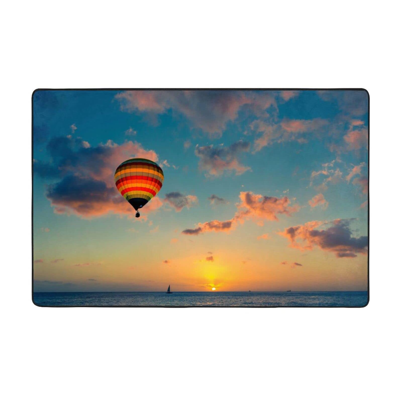 Tapis moderne en flanelle antidérapante pour un sol de salon sécurisé
