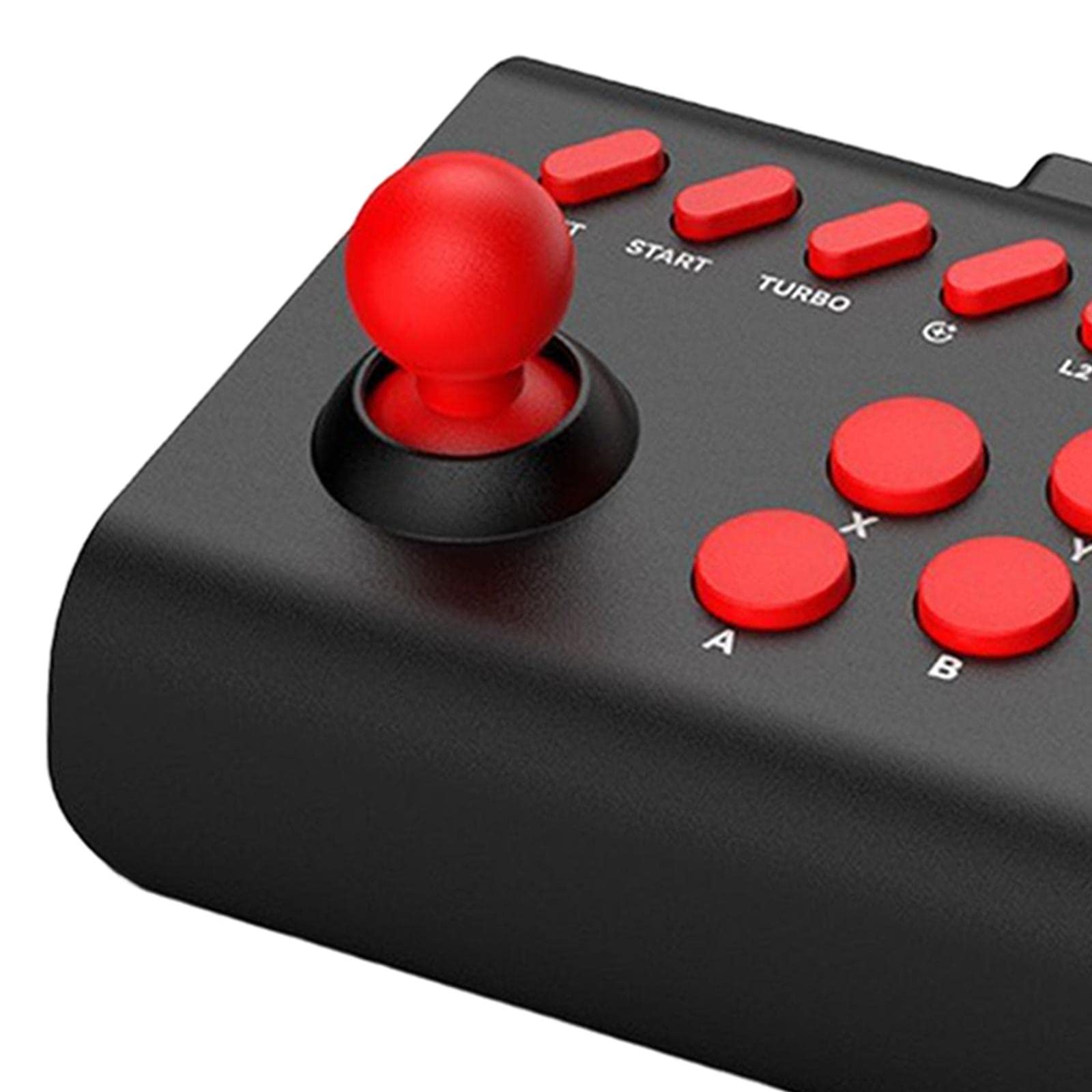 3 set di joystick da gioco arcade rocker 13 pulsanti per console di gioco smartphone computer nero rosso 14,5 x 7 x 11,5 cm