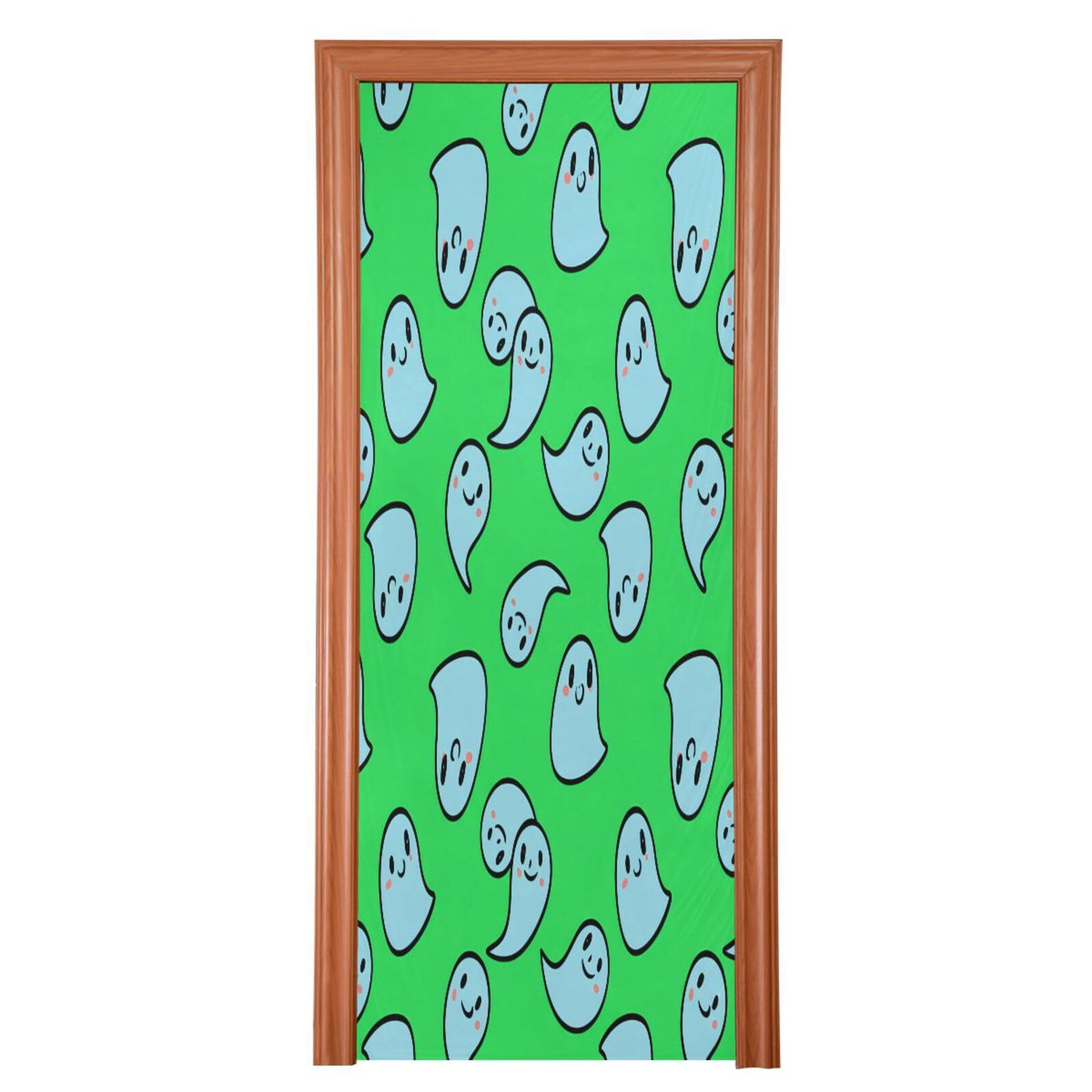 Couvre-porte d'entrée Halloween sans perçage pour protéger et décorer 90x205