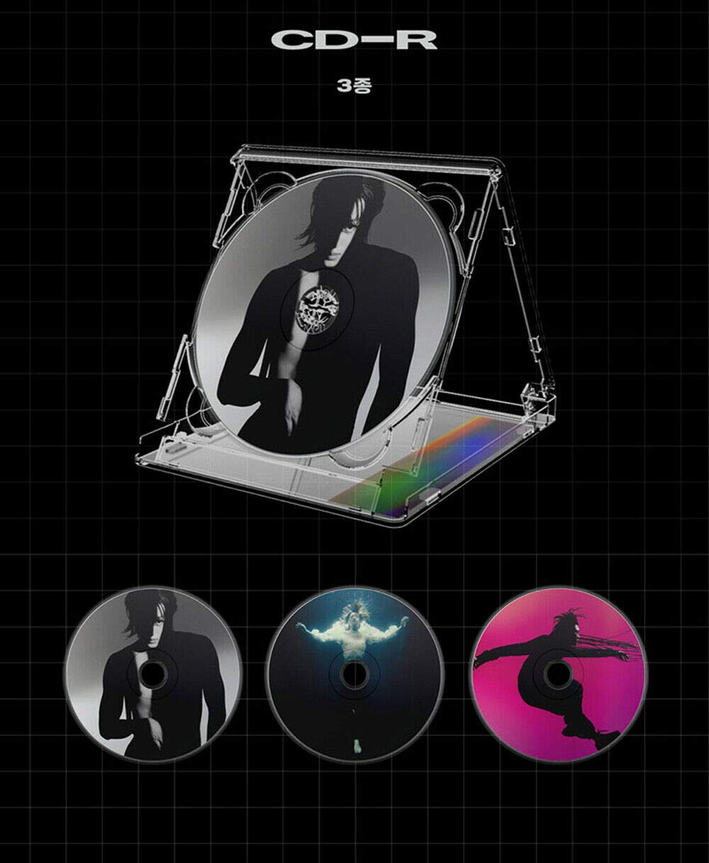 EXO KAI [KAI] 1st Mini Album JEWEL CASE [A + B + C] 3 VER SET. 3ea CD+3ea Lyrics(each 8p)+3ea AR Photo Card+3ea AR Clip Card+TRACKING CODE K-POP SEALED