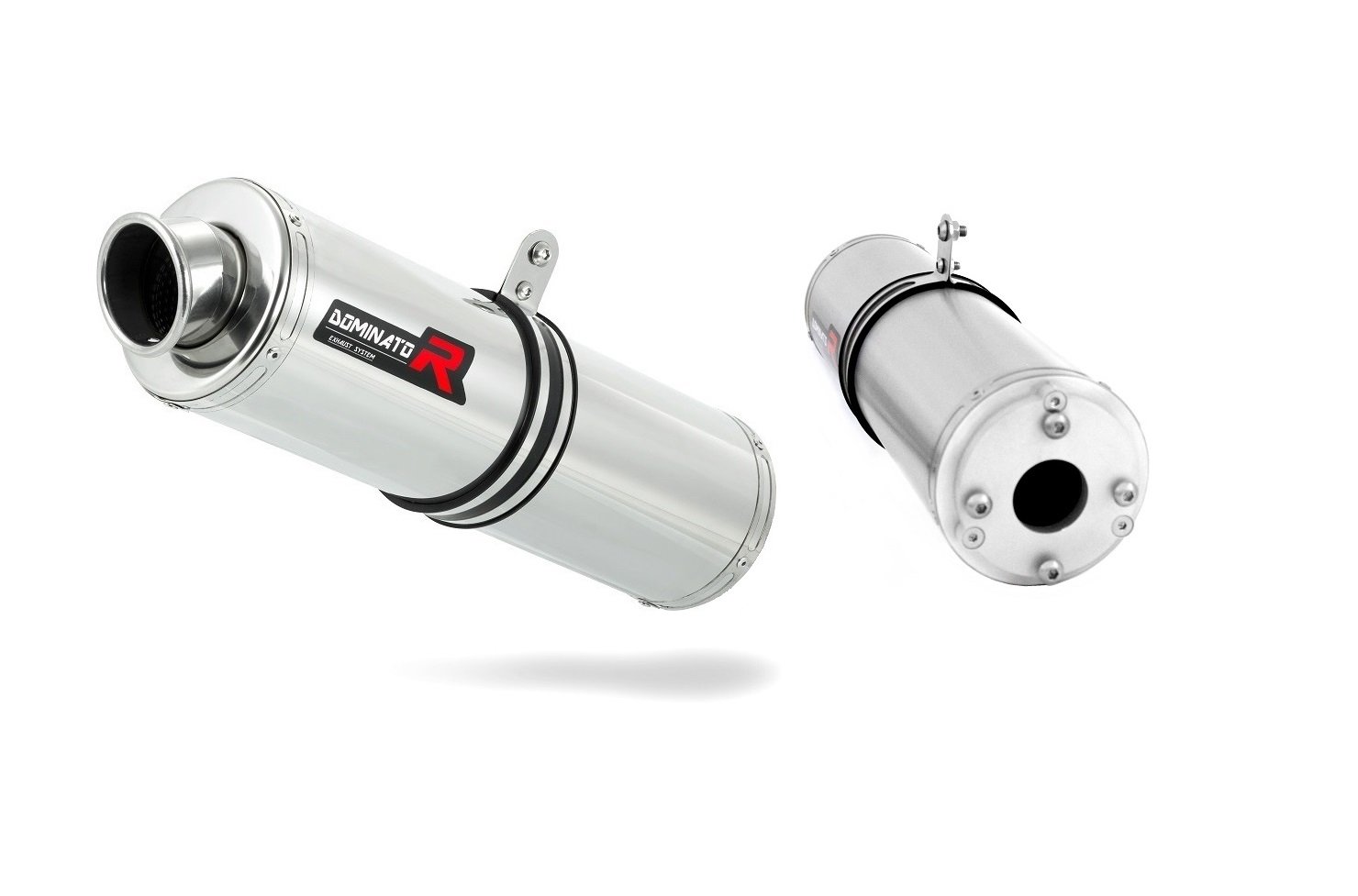 DOMINATOR VJF Roadwin 125 Escape Moto Deportivo Redondo Silenciador Exhaust Racing Bolt-on