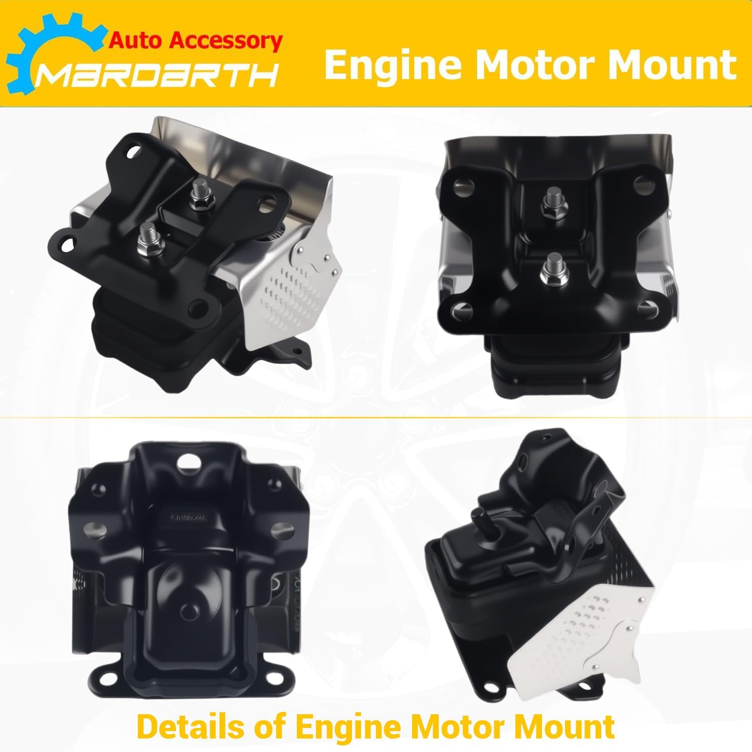 15854941 Engine Motor Mount Compatible with Fits 2007-2014 Tahoe Silverado Suburban Avalanche Sierra Yukon Escalade A5365HY 15854939, Right and Left 2PCS