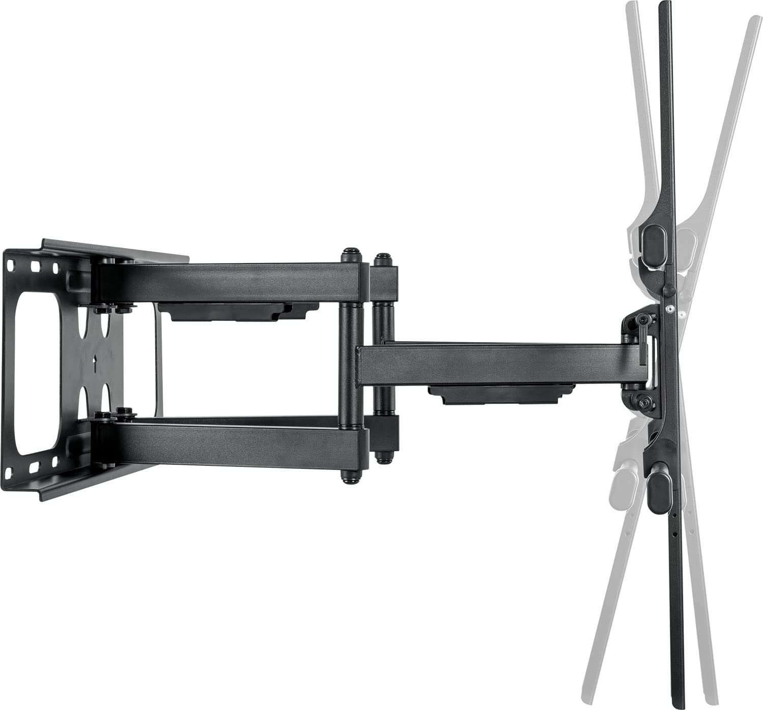 SCHWAIGER -LWHD9075 513- uchwyt ścienny do telewizora z dwoma ramionami obrotowymi | do płaskich ekranów (LCD, LED, TFT, plazma) | do 228 cm (90') | VESA 800x600