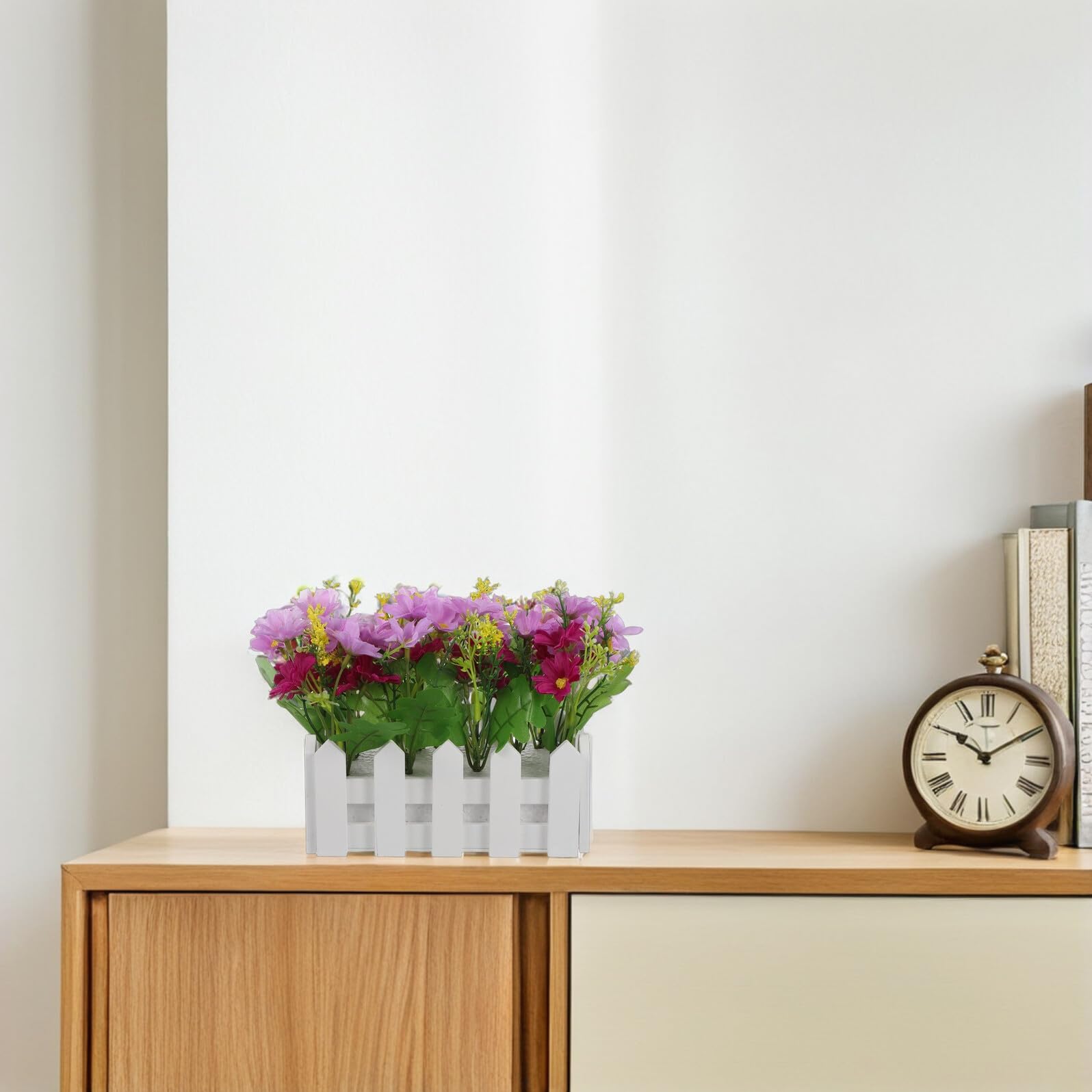 Amazon.com: TOYANDONA Artificial Purple Freesia and Daisy Fake