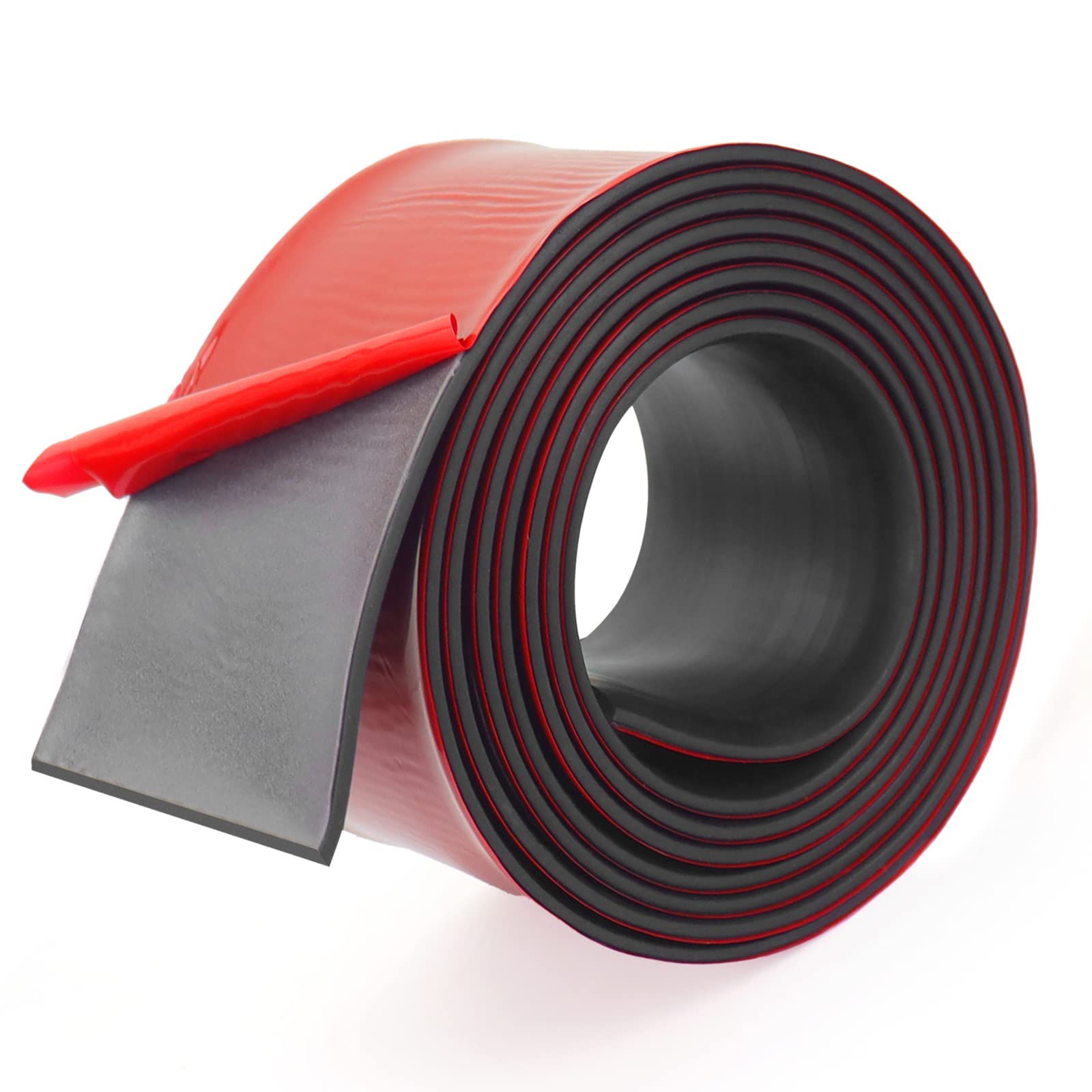 SDLDEER Neoprene Rubber Strips, Self-Adhesive, Neoprene Rubber Plate, Rubber Mat for DIY Seals, Pads, Flooring, Protection, Buffering, Anti-Vibration, Non-Slip (80 mm (W) x 3 mm (D) x 6 m (L))