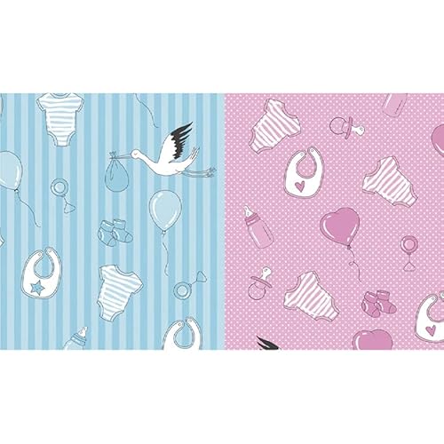 Toalha Mesa Festa TNT Chá Revelação Menina Menino Por Metro