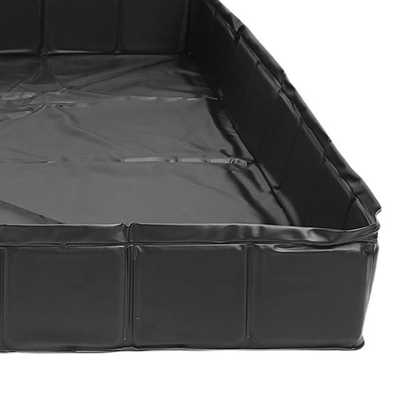 Keenso Bac de Douche Portable, Base de Douche Pliable en PVC de 41 X 41 X 6 Pouces avec Tuyau de Vidange de 1 M, pour Camping-car, Camping, Plage, Extérieure