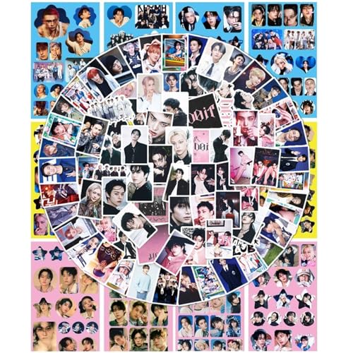 300PCS Stray-K Stickers Set Cute Sticker for Door Car Skateboard Cellphone Gift for Fans(Purple)