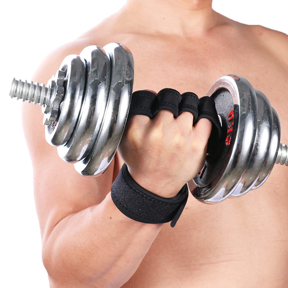1 Par De Guantes De Levantamiento De Pesas Para Hombres Y Mujeres Con