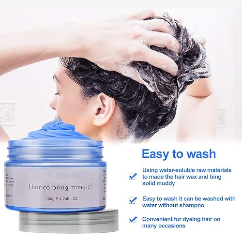 Vista 21 de Tinte de cera temporal para el cabello, color en aerosol para el cabello, color natural de cera para el cabello, tinte de cera temporal para niños