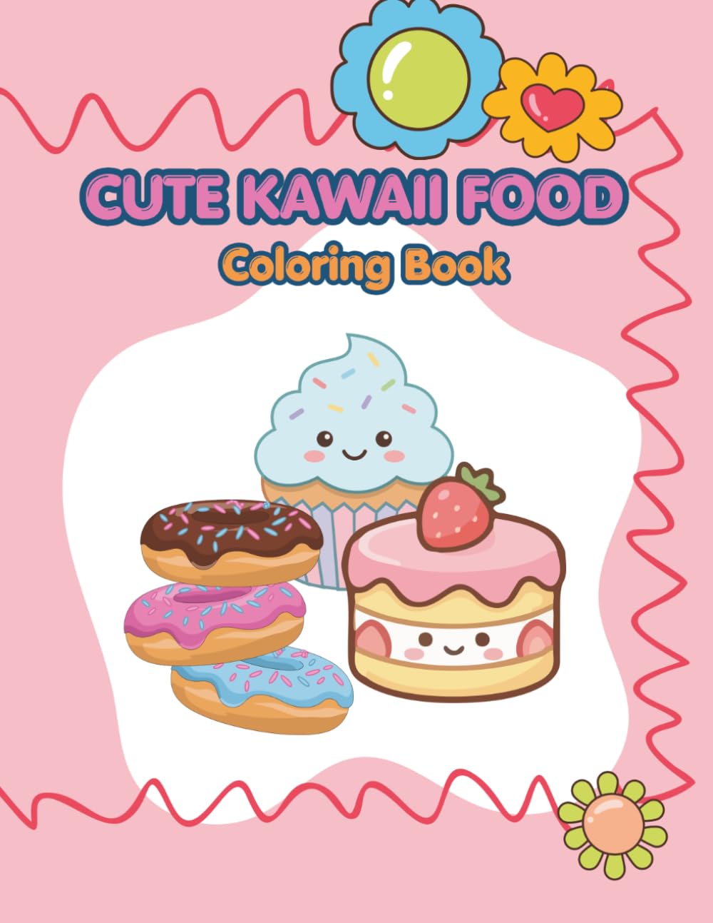 Cute Kawaii Food Coloring Book