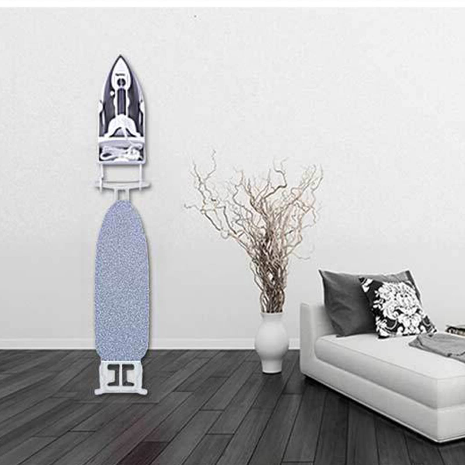 Electric Iron Organizer, 308x148x106mm/12.1x5.8x4.2in Iron Hanger Wall Mounted HeatResistant Widened Holder Stand for Laundry Rooms Hotel