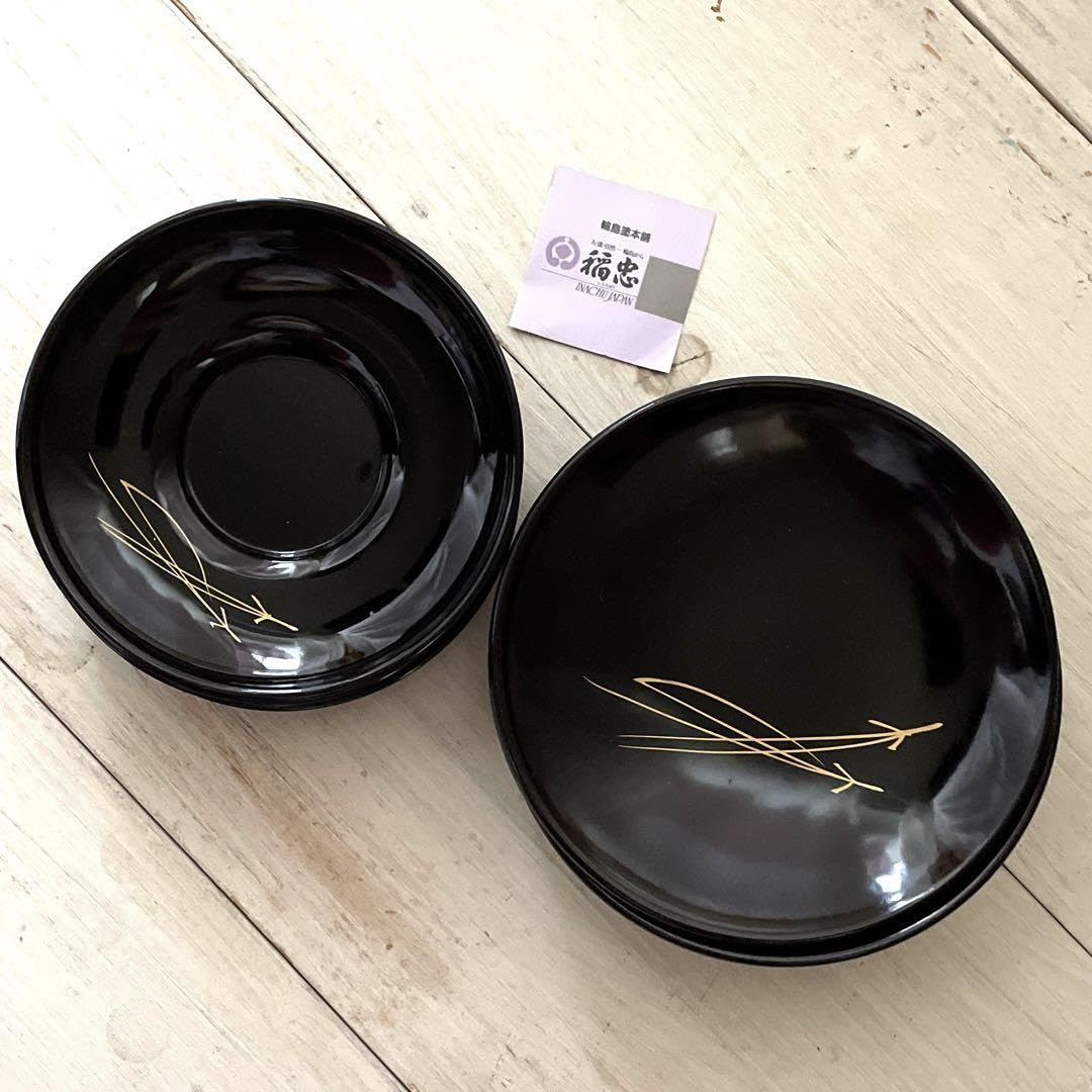 輪島塗本舗 稲忠漆芸堂謹製 輪島塗 湯呑 茶托 蝶蒔絵 木製 茶道具 Yahoo!オークション -「輪島塗 稲忠」の落札相場・落札価格