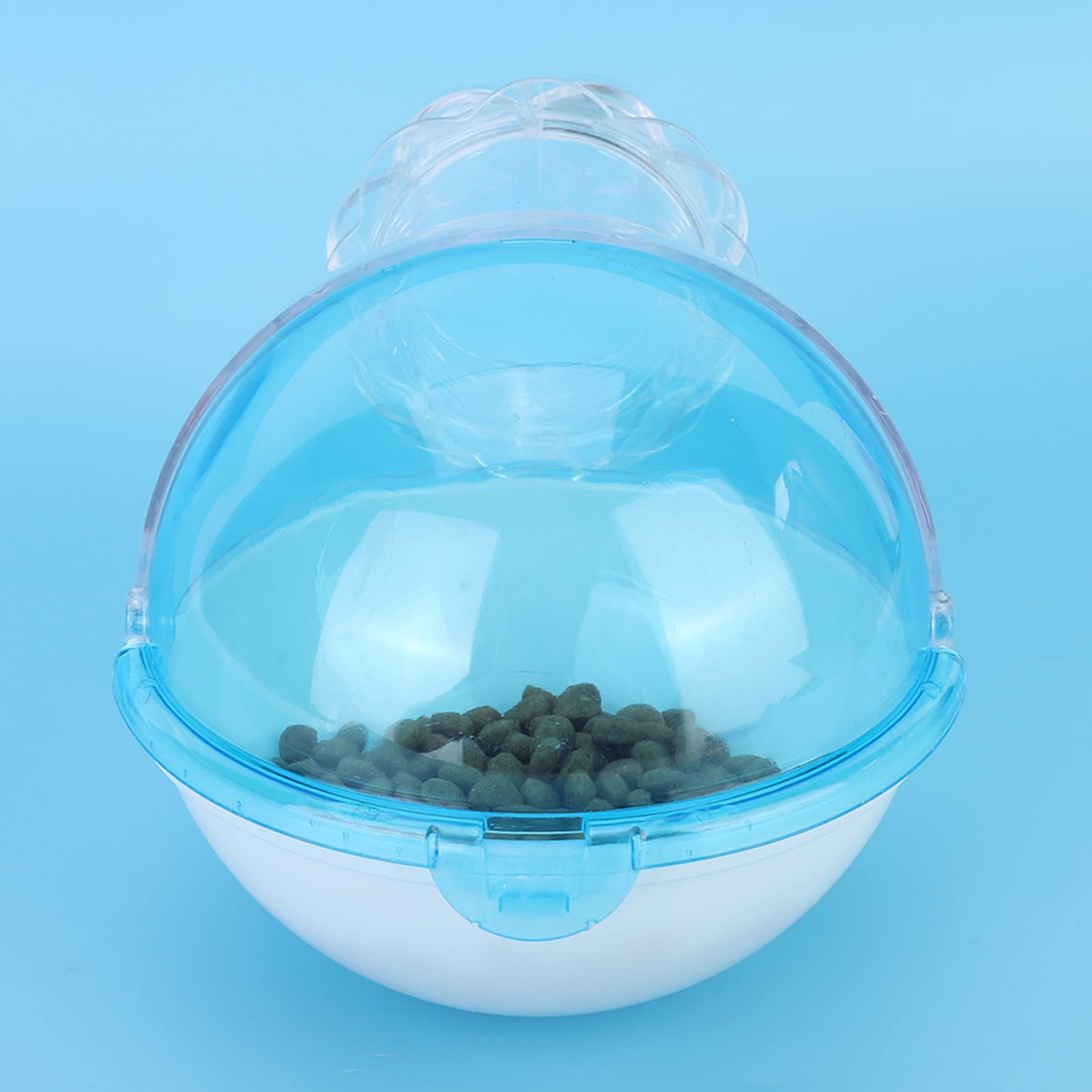 Bagno per Criceto in Acrilico Traslucido, Piccolo WC per Animali Domestici, Bagno Esterno per casa di criceti e porcellini d'India (Blu)