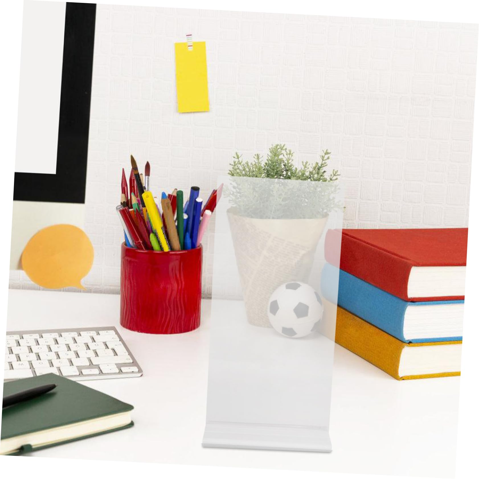 VILLCASE 4pcs Acrylic Display Board Display Holder Poster Stands for Display Sign Holder Stand Picture Holders for Tables Paper Stand Menu Display Rack Menu Stand Transparent