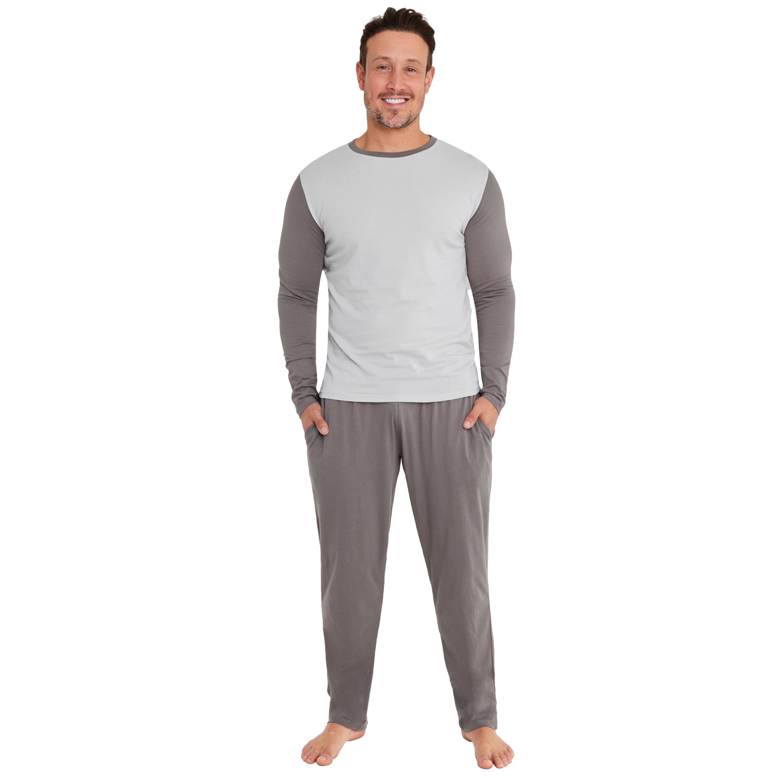 CityComfort Pijama Invierno con mangas largas para Hombre