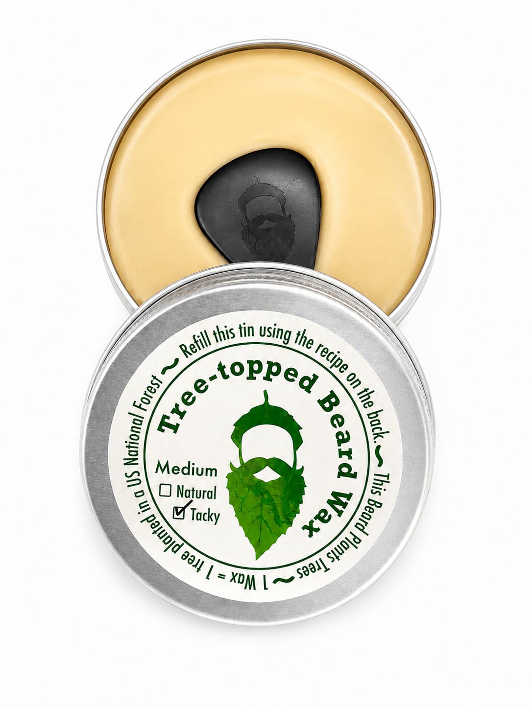Tree-Topped Beard Wax (2oz.) Medium Tacky - from 2 Ounce (Pack of 1)