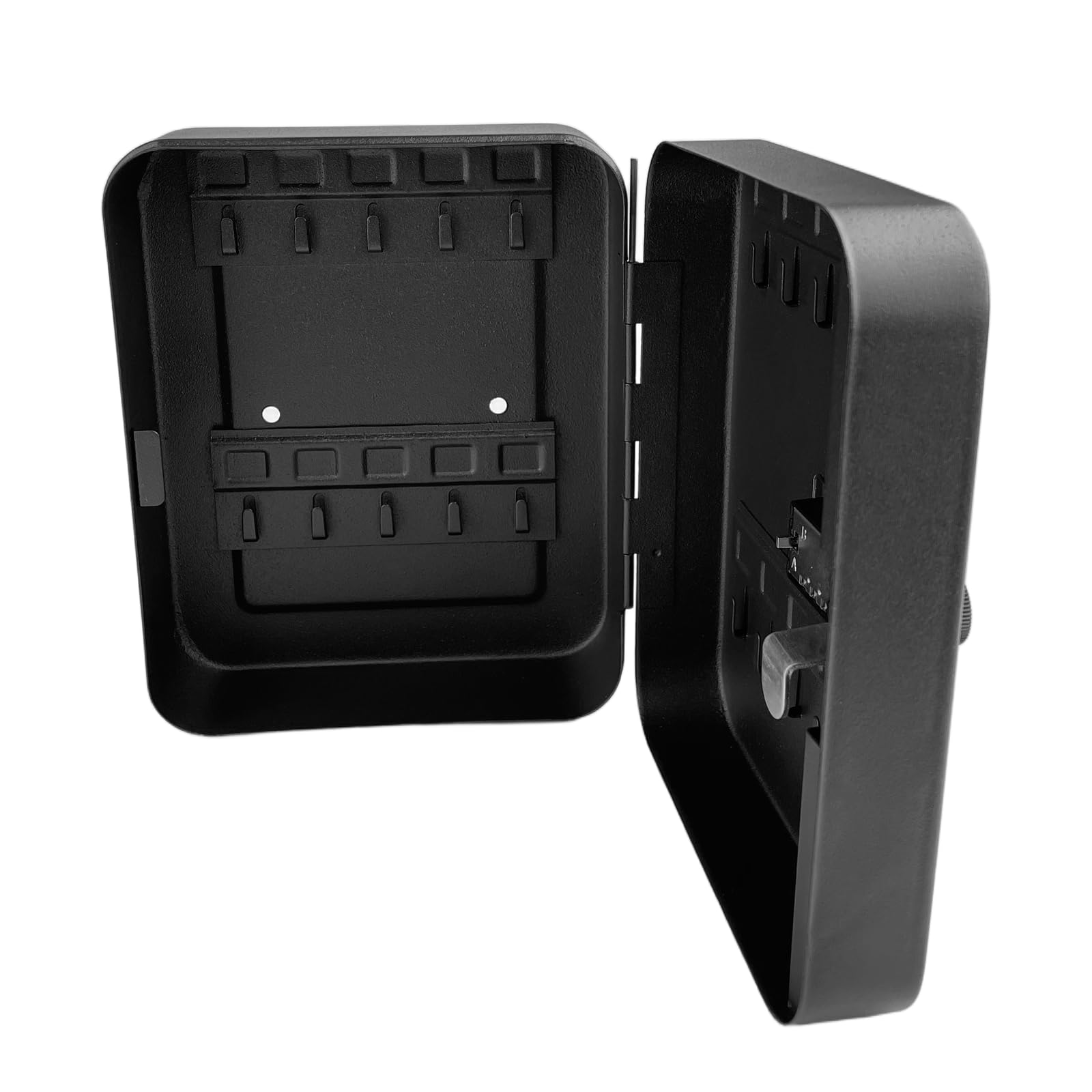 Caja de Seguridad para Llaves, Robusta de Metal, Caja Seguridad Llaves, 20 Dígitos Cerradura Combinación Cerradura Seguro Caja para Llave para Oficina, Casa, Garaje, Escuela, Negro