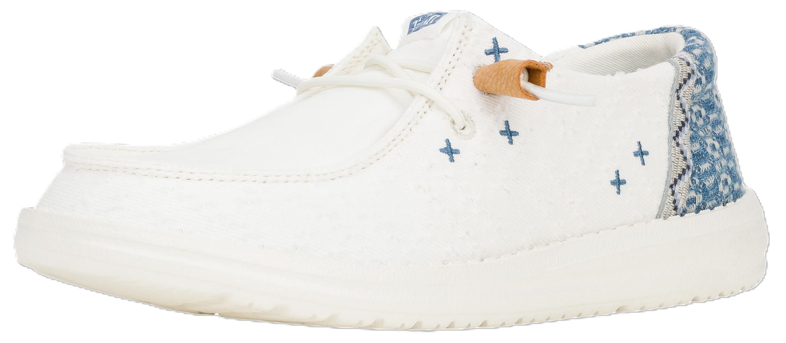 HEYDUDE Women's Wendy Crafted Boho Loafer Shoe 6 White