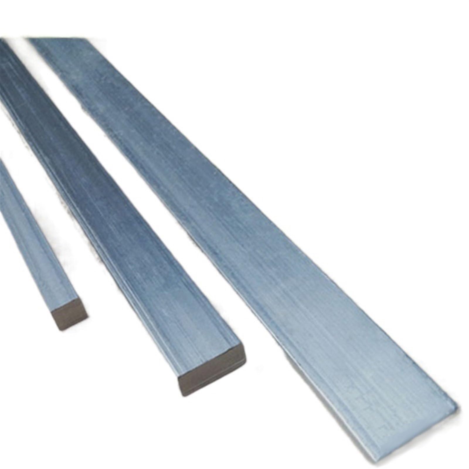 Pręty płaskie ze stopu aluminium 6061 T6, zestaw 5 sztuk, różne rozmiary, długość 500 mm (3 x 30 x 500 mm)(4X20X500MM)