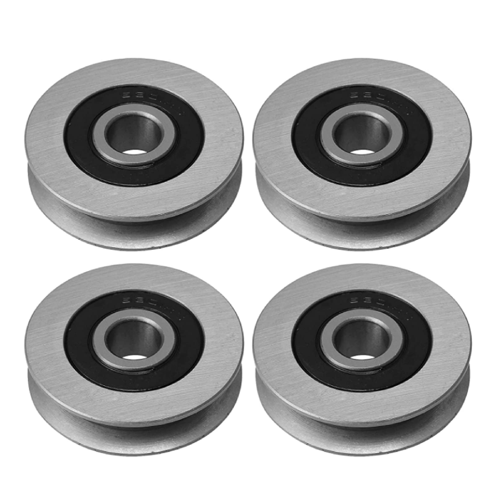 Sprzęt przemysłowy, 12 * 50 * 13 mm, stal łożyskowa, koło rowkowane w kształcie litery U, 4 szt.