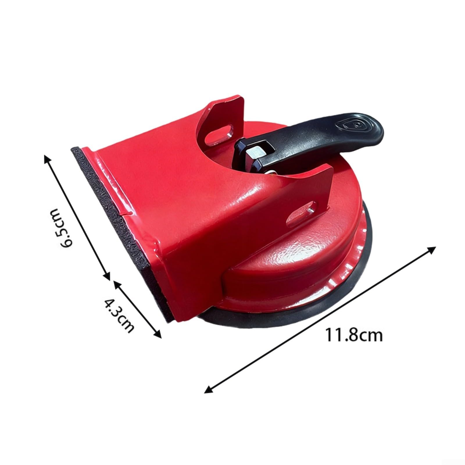 Ventouse Outil de Réparation d'Écart de Sol avec Marteau Réducteur de Bruit et Forte Prise en Vide pour Parquet, Carrelage et Plancher Stratifié Rouge