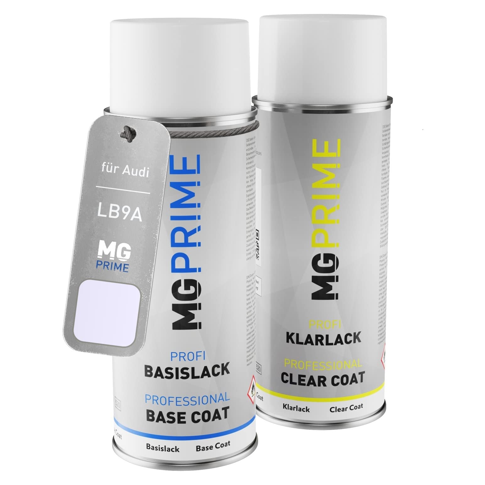 Mg Prime Candyweiss Car Paint Spray Can Set For Audi Lb9a / B9a / B4 /Candy White Base Coat Clear Coat Spray Can 400Ml