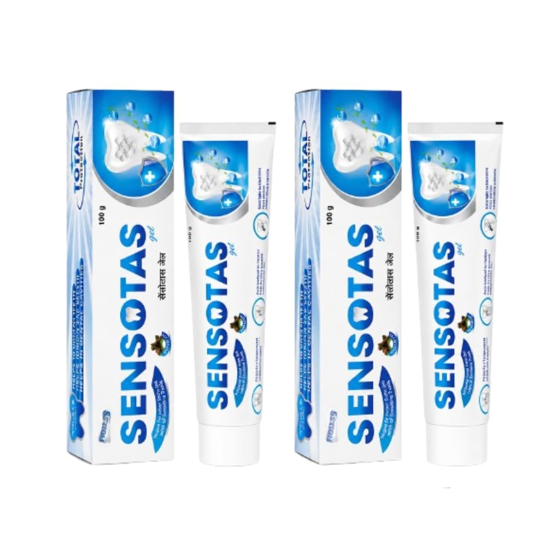 New Sensotas Gel Toothpaste 100g Pack of 2 | Total Protection, Gel Formula-image-35