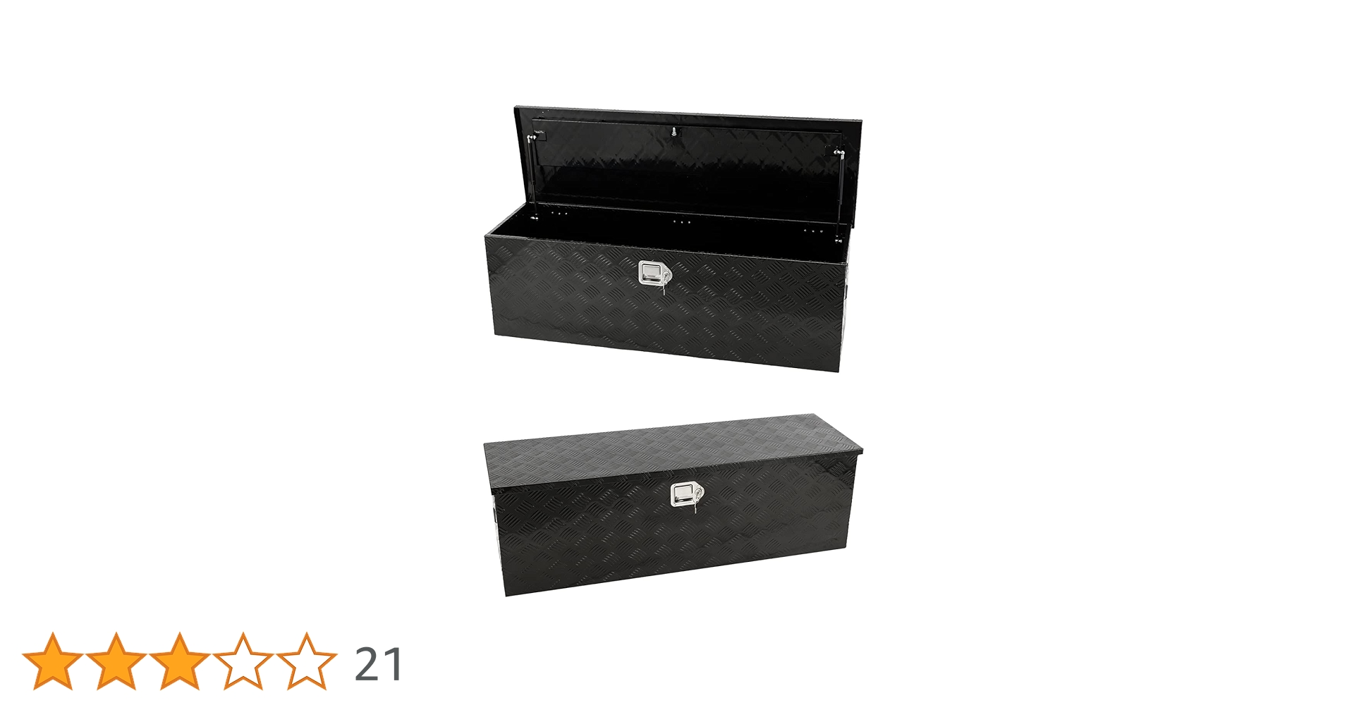 Amazon.co.jp: Zabuuun!【正規品】アルミ 工具箱 ブラック 大型160L