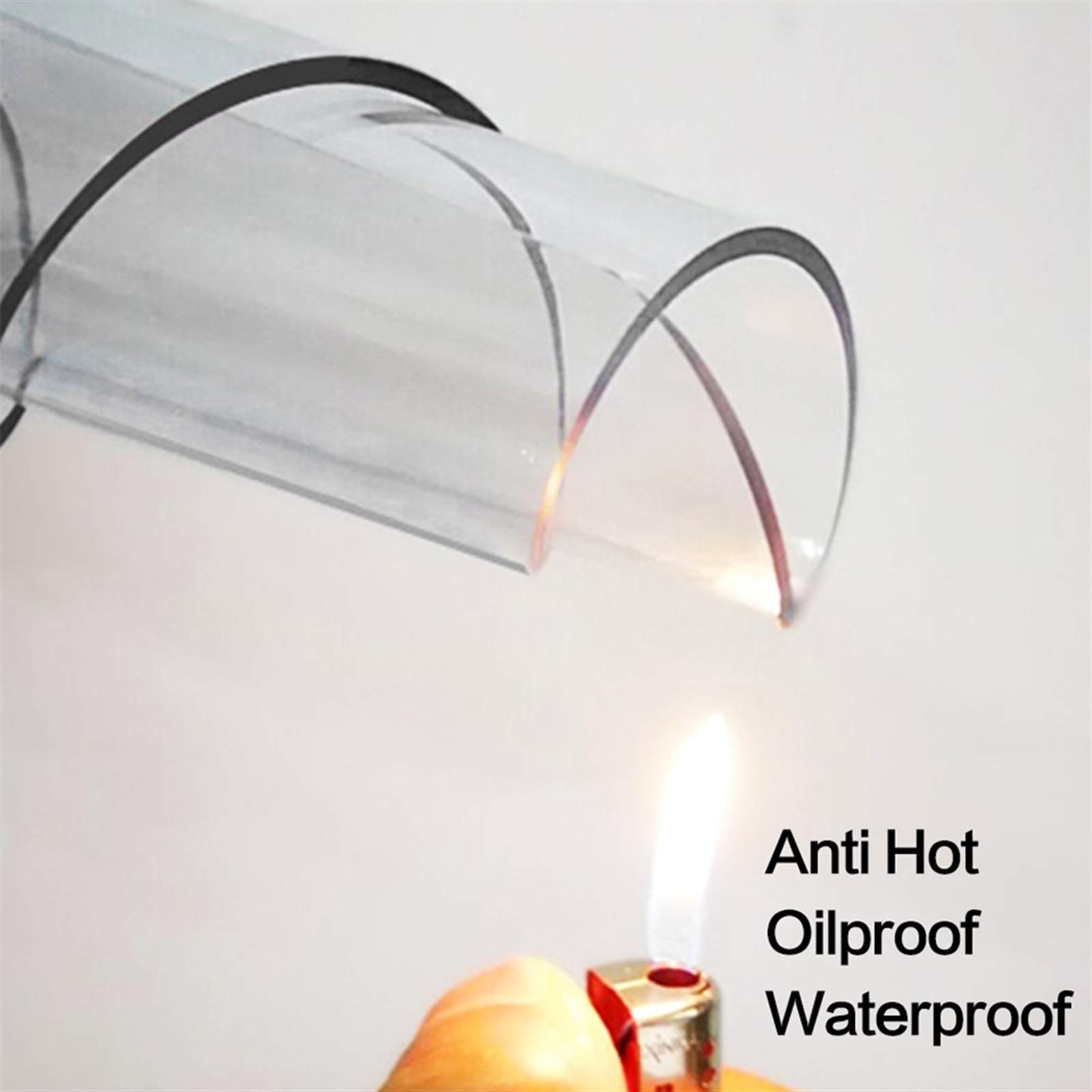 Tapis de Protection de Sol Transparent en PVC pour Table Ronde et Chaise à roulettes. Épaisseur Personnalisable : 1,0/1,5/2,0 mm. Idéal pour Les Bureaux d'ordinateur jusqu'à 120 cm