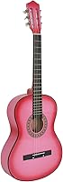 Vista 2 de Smartxchoices Kit combinado de guitarra acústica rosa de 38 pulgadas para niños, adolescentes, principiantes, amantes de la música, con bolsa