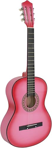 Miniatura 8 de Smartxchoices - Guitarra acústica de 6 cuerdas de 38 pulgadas con correa para la bolsa de transporte, juego de cuerdas extra para principiantes,