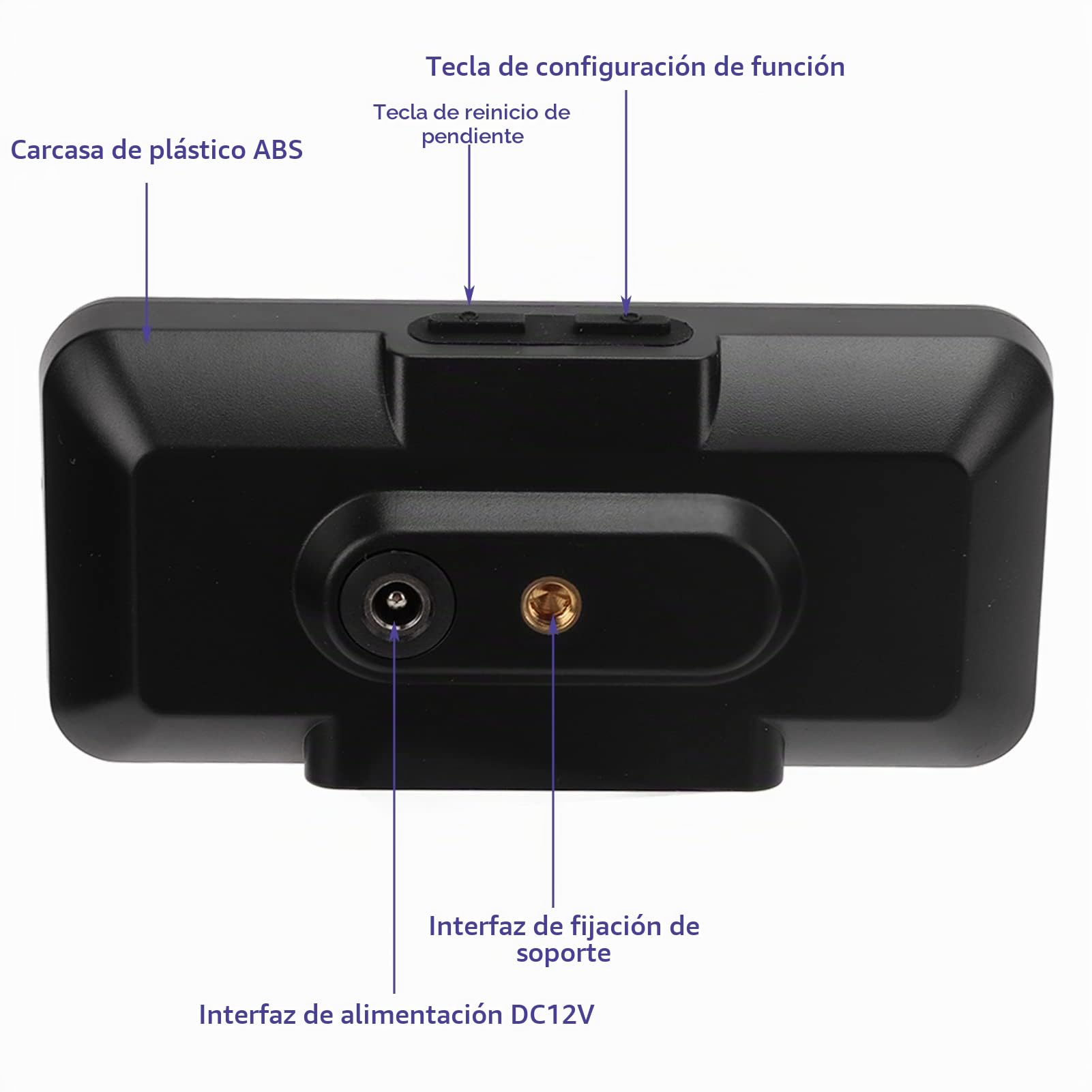 Inclinómetro para Automóvil, Medidor de Inclinación de ángulo de Paso HUD Digital Universal Medidor de Inclinación de Nivel Automotriz de Alta Resolución Indicador de Clinómetro de Brújula Electrónica