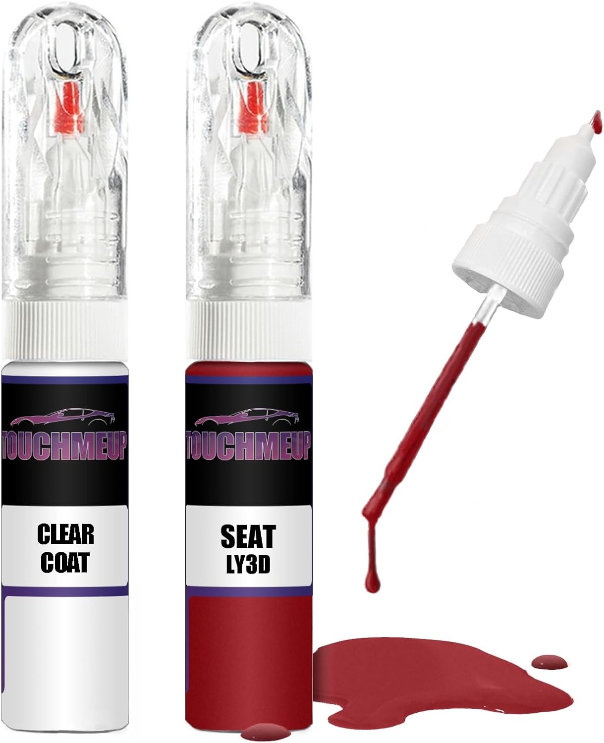 Voor SEAT TORNADO ROT LY3D + Clear Coat Touch Up Verf Lak Fix Kit