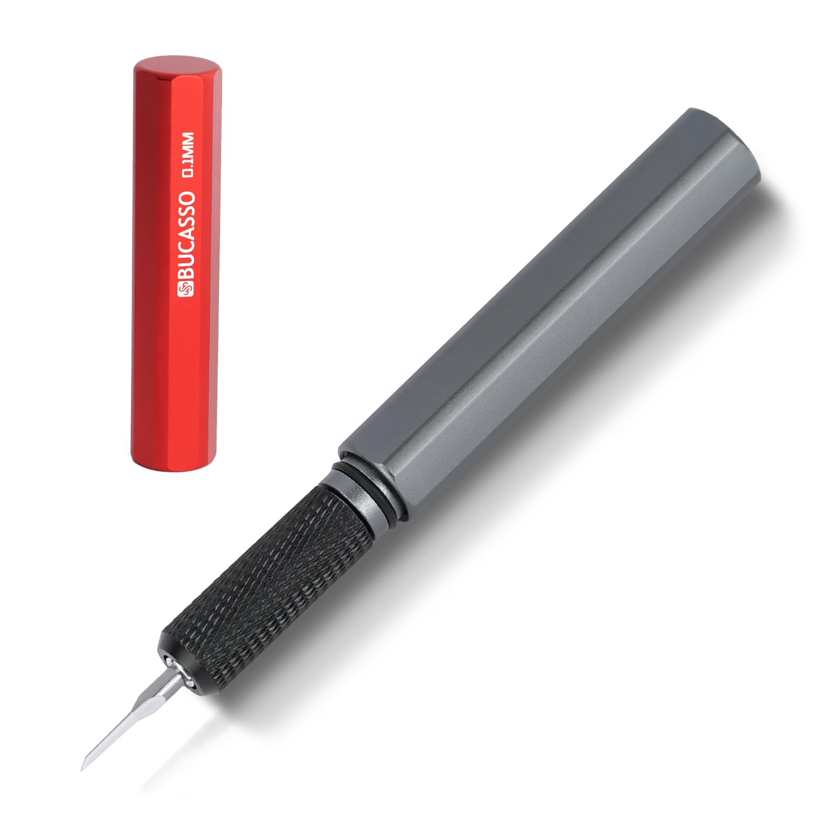 Bucasso Model Scriber, Line Scriber with Tungsten Steel Blades, Model Scribing Tool for Modeling Hobby, RG Scale Model, Gundam Model Kit, Plastic