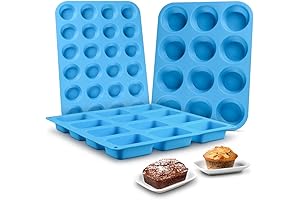 Non-Stick Silicone Muffin Pan - Professional Nonstick Silicone Baking Molds