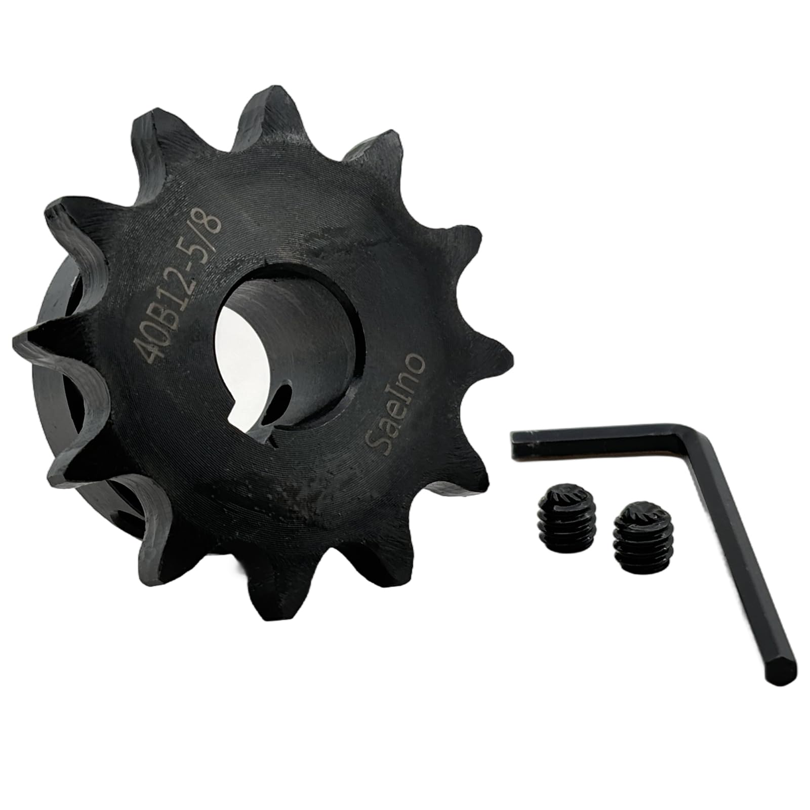 Saelno #40 Roller Chain Sprocket Type B 5/8 inch Bore 12