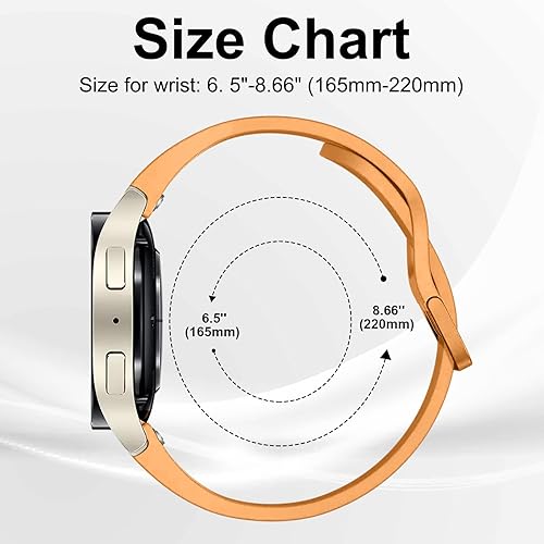Miniatura 4 de AOKOEE Correas fáciles de un solo clic compatibles con Samsung Galaxy Watch 6 Band 1.732 in 1.732 in 1.732 inGalaxy Watch 6 Classic 1.693 in 1.850