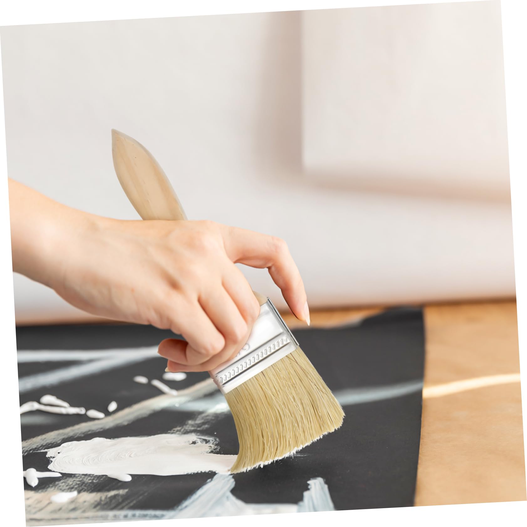 Gadpiparty 30pezzi Pennelli Per Pittura Da Parete Con Manico in Legno Set Per Diverse Finiture Per Interni Esterni e Mobili