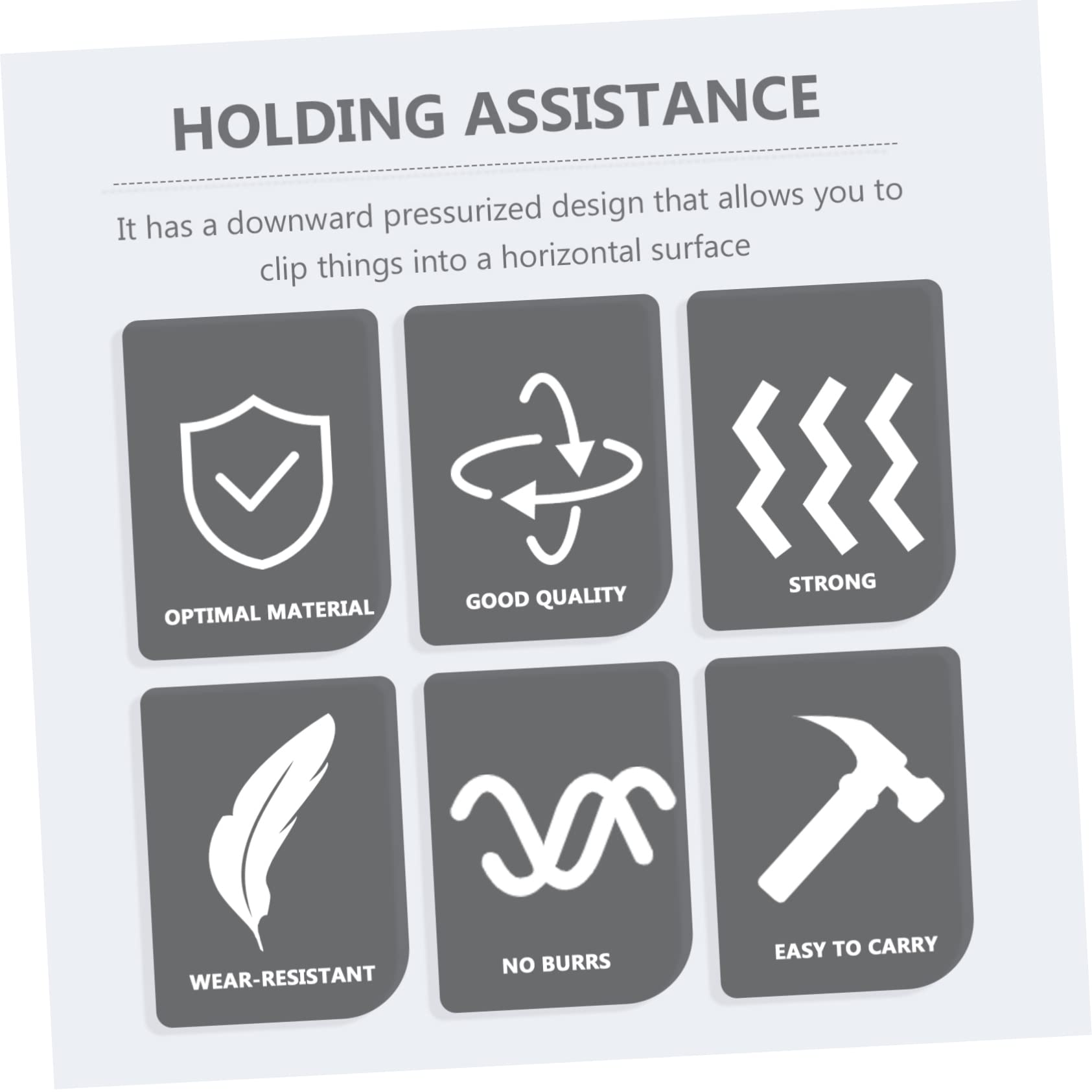 Mipcase Extended Use Toggle Clamp 10pcs Metal Quick Clamp Fixed Hold Aid Tool Comfortable to Hold Design