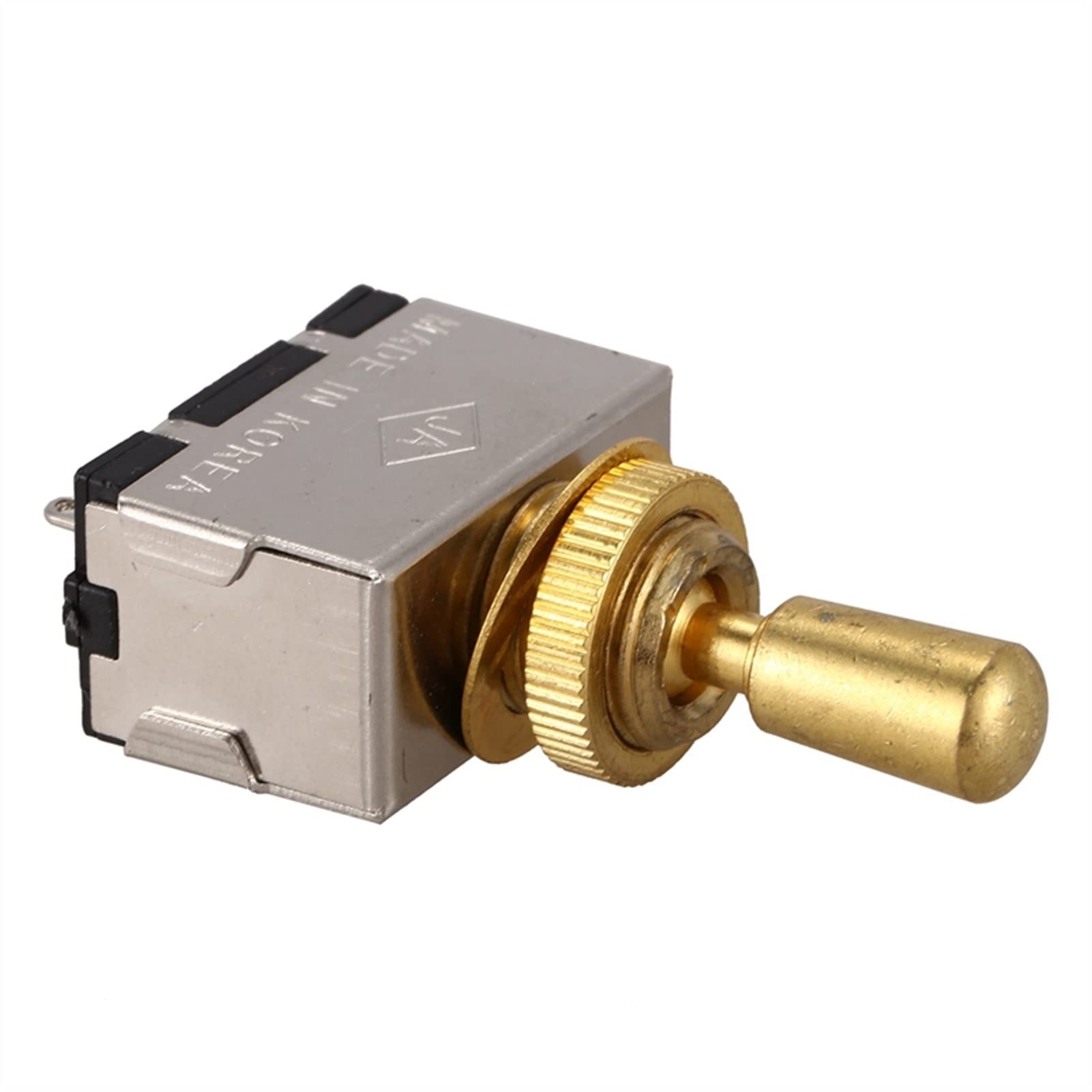 TSTS 1 Interruptor Selector De Palanca De 3 Vías con Perilla De Punta Y 1 Interruptor De Palanca De Caja De 3 Vías con Punta De Metal (Dorado). Reemplazo Piezas Guitarra