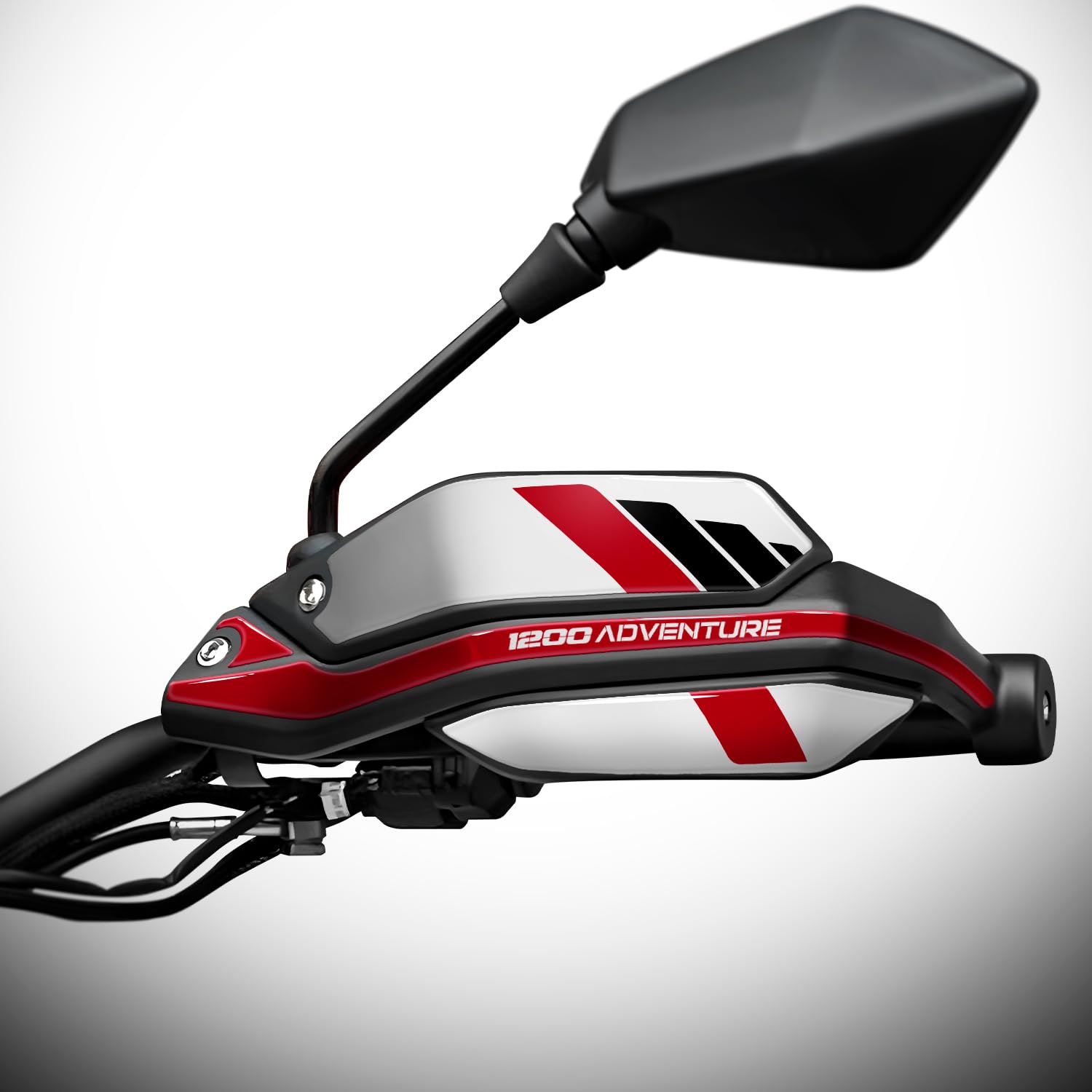 Az Graphishop FM-APA-1200 - Adhesivos protectores de manos compatibles con Moto Morini X-cape 1200 2026, protección contra golpes y arañazos, fabricado en Italia FM-APA-1200 (blanco ártico)