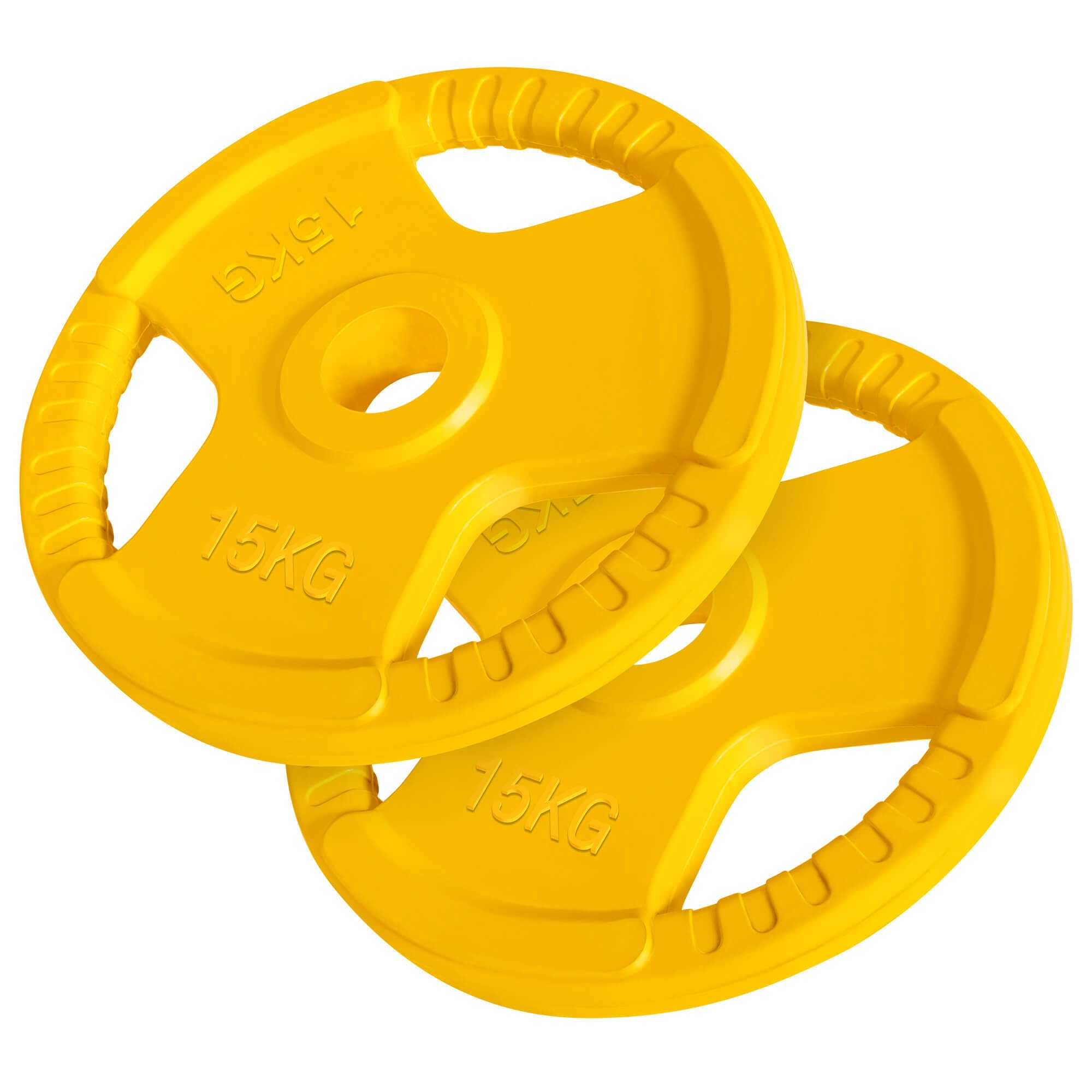 GORILLA SPORTS® Dischi Pesi - Singolo 1,25kg - 25kg o Set 30kg, Ø30mm, in Ghisa, Rivestimento in Gomma - Disco Peso, Piastre per Bilanciere, Manubri, Allenamento, Sollevamento, Palestra, Casa, Fitness